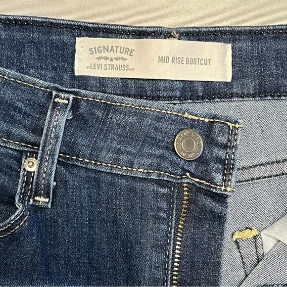 Levi Mid Rise Bootcut Jeans 10 Petite - Picture 7 of 9